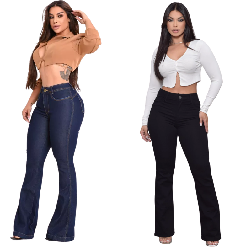 Calça Jeans Flare - Efeito Levanta Bumbum