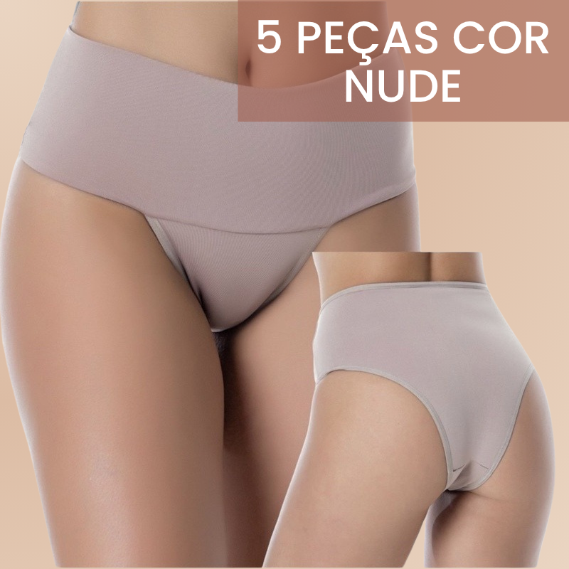 Compre 4 Leve 5 - Calcinhas Super Compressão Shape Turbo e Zero Barriga
