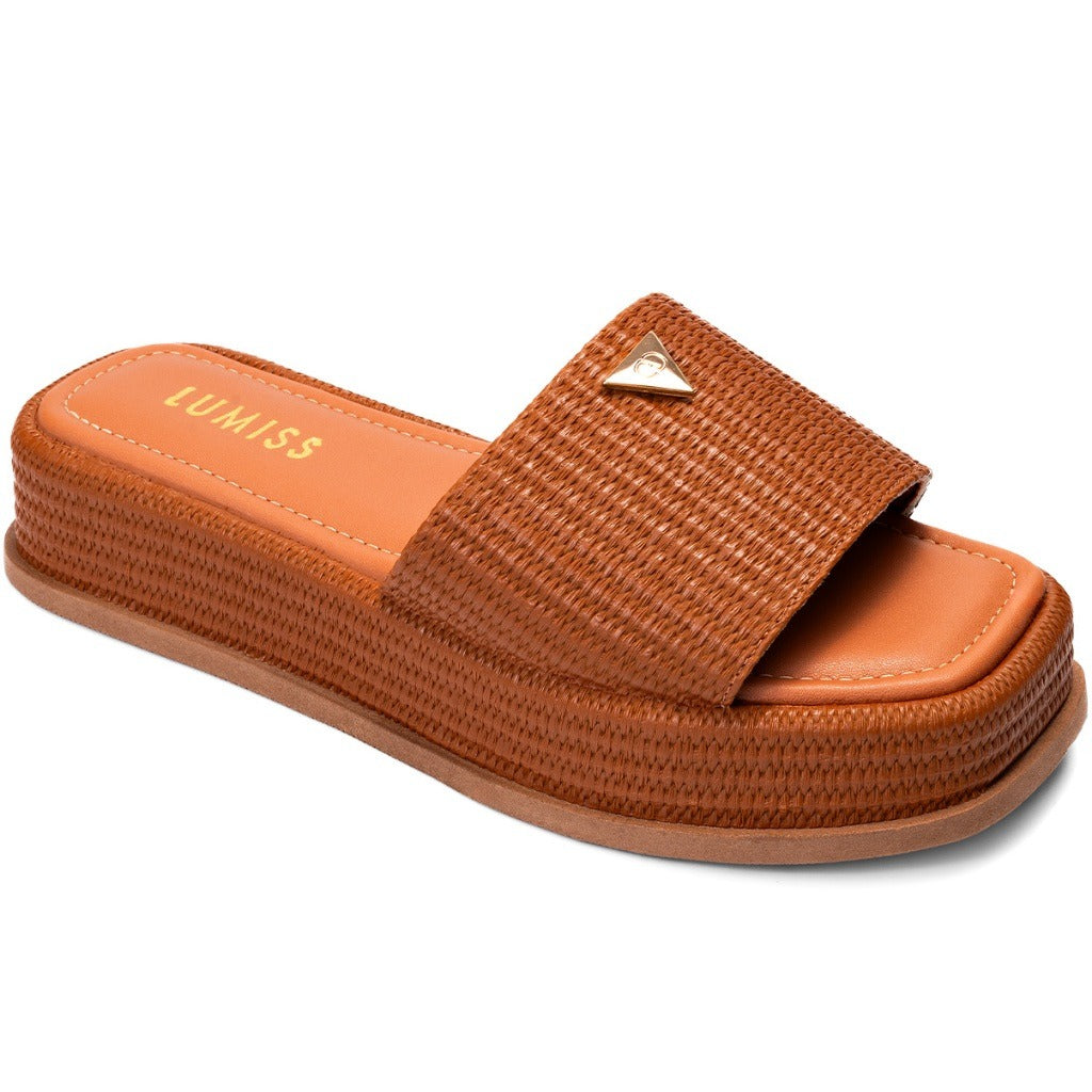 Tamanco Flatform Juta