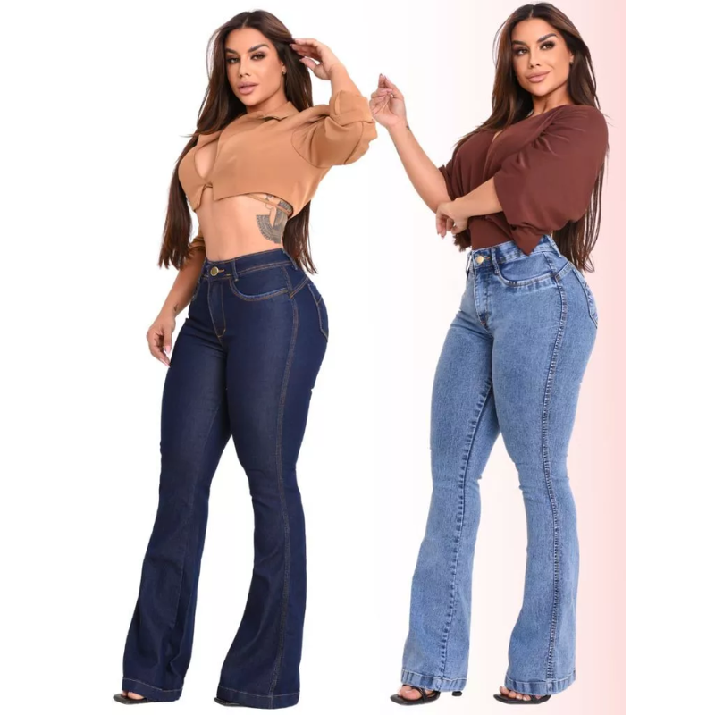 Calça Jeans Flare - Efeito Levanta Bumbum
