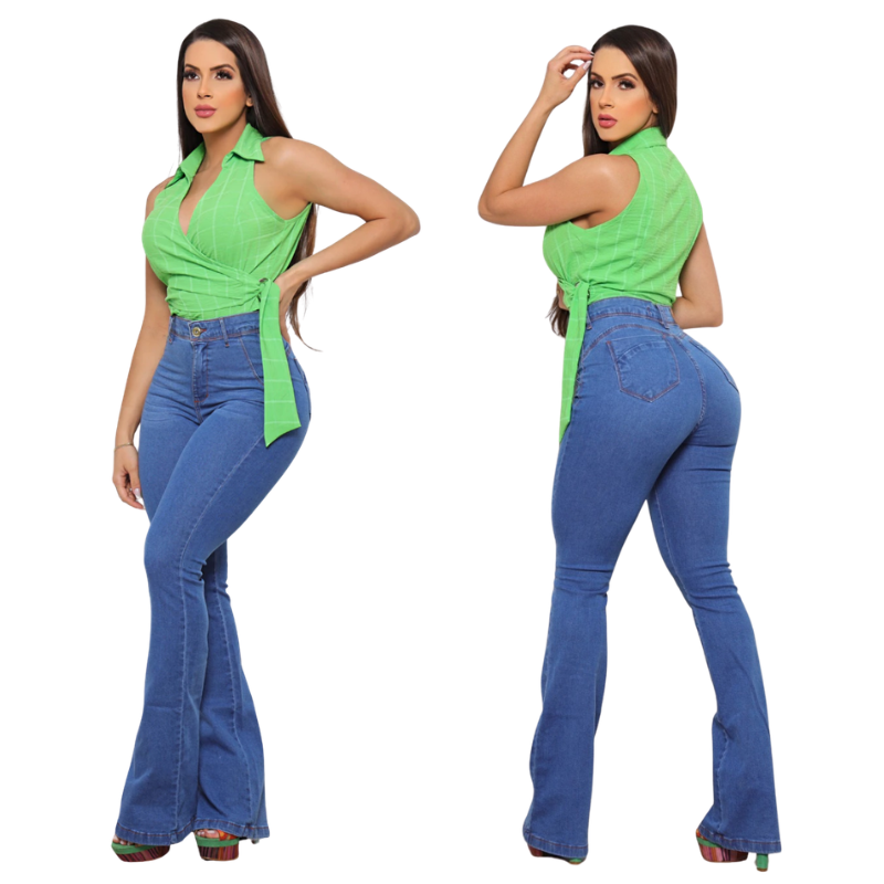 Calça Jeans Flare - Efeito Levanta Bumbum