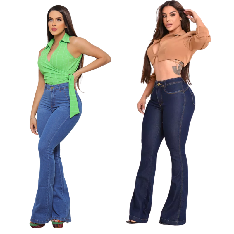 Calça Jeans Flare - Efeito Levanta Bumbum