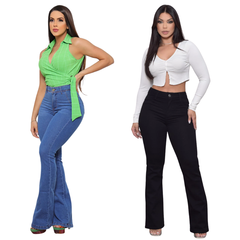 Calça Jeans Flare - Efeito Levanta Bumbum