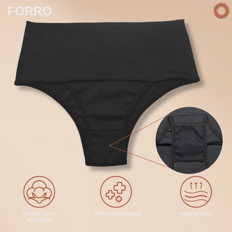 Compre 6 Leve 10 - Calcinhas Super Compressão Shape Turbo e Zero Barriga