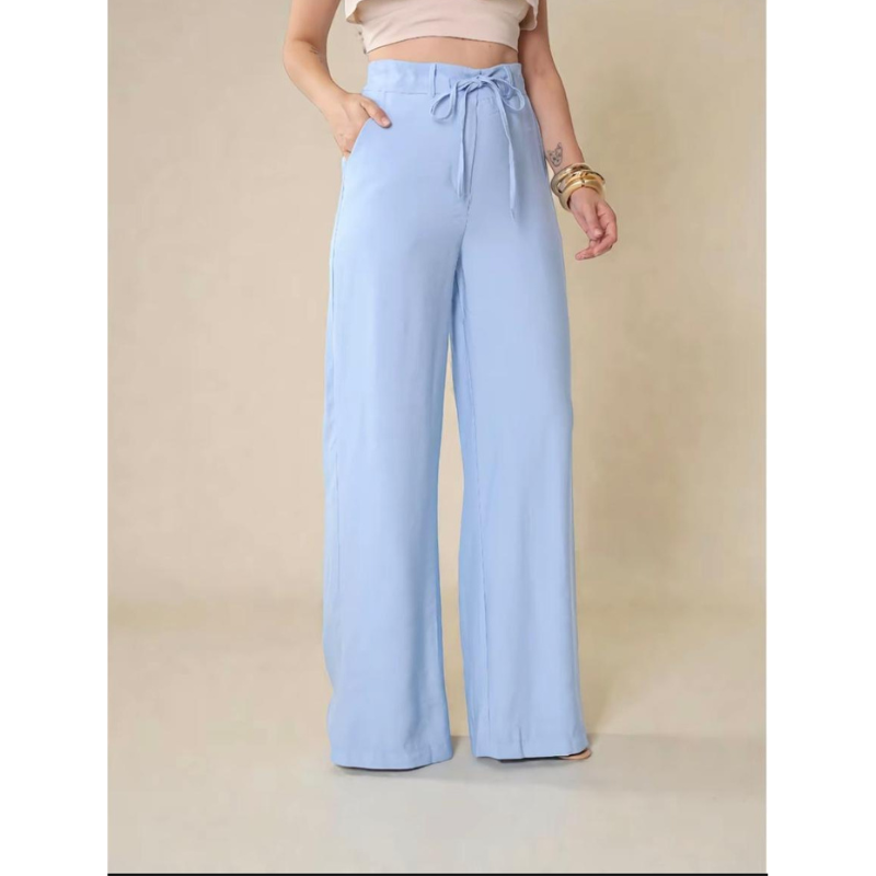 Calça Pantalona Cintura Alta — Alonga e Afina (Não Marca)