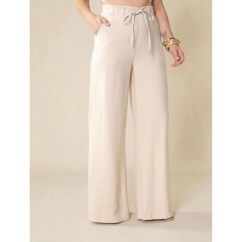 Calça Pantalona Cintura Alta — Alonga e Afina (Não Marca)