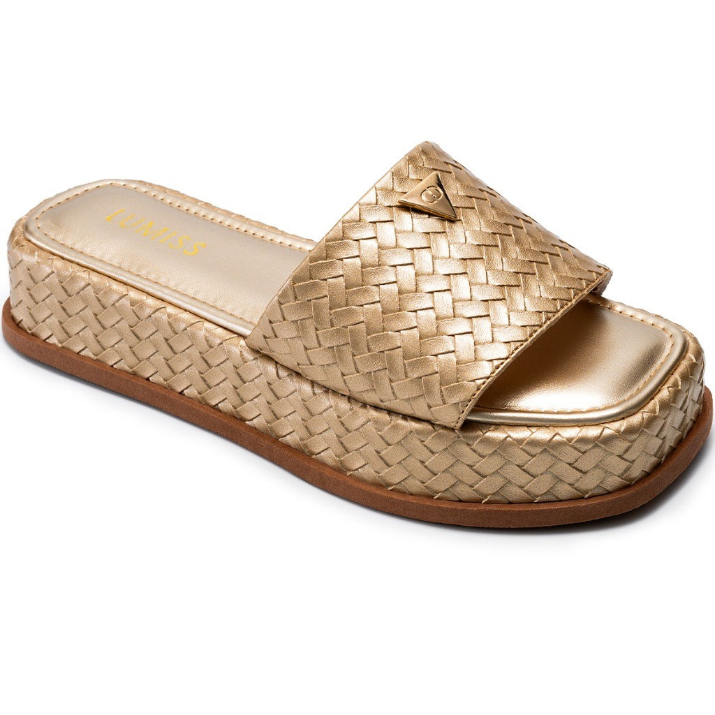 Tamanco Flatform Juta