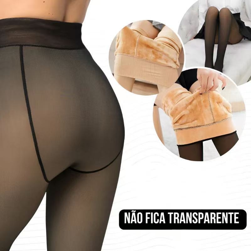 Kit Meia Calça Translúcida Térmica
