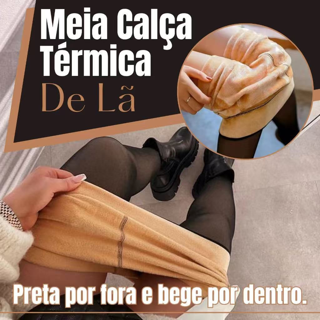 Kit Meia Calça Translúcida Térmica