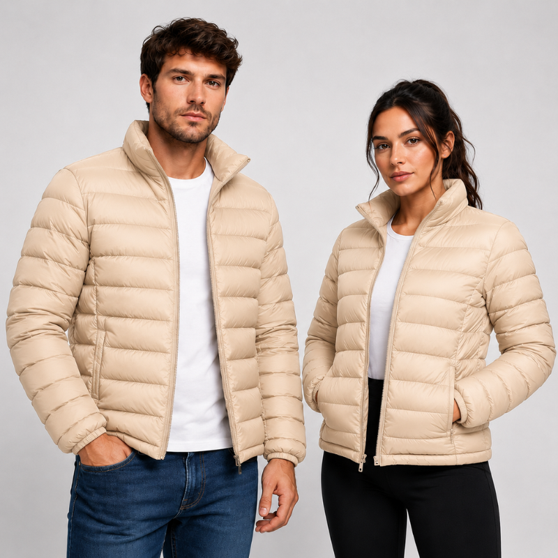 Jaqueta Puffer Bobojaco Impermeável Masculino e Feminino